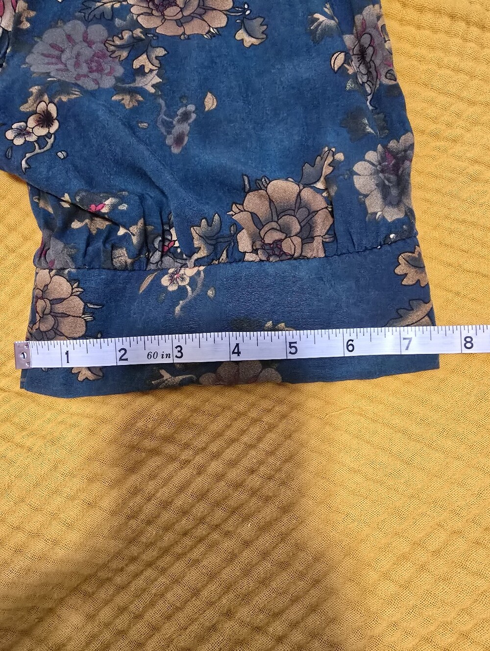 NATURAL LIFE Teal Floral Maxi Dress -Button-Front - Picture 5 of 6